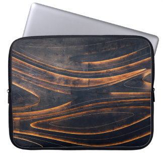 Housse Pour Ordinateur Portable Escaliers en spirale noir et marron