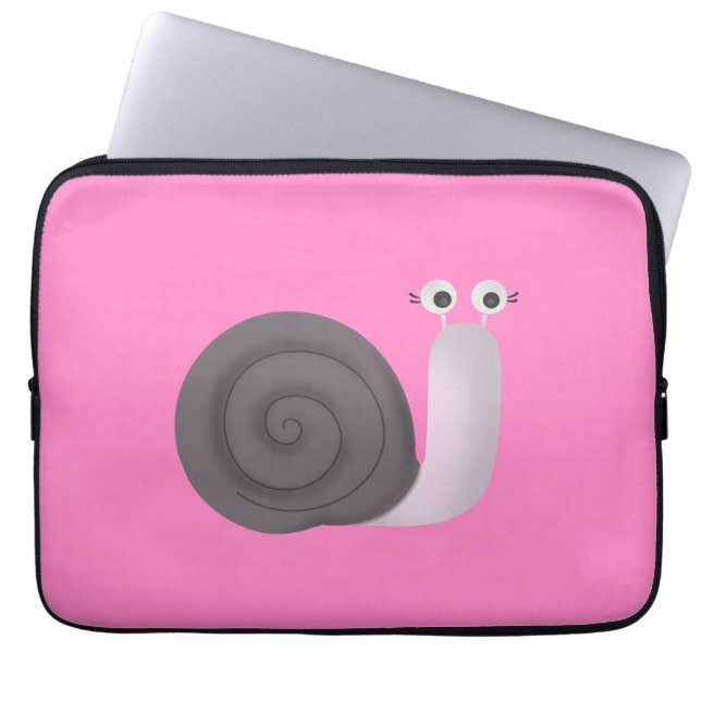 Housse Pour Ordinateur Portable Escargot (Devant)