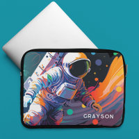 Espace astronaute moderne coloré Nom personnalisé