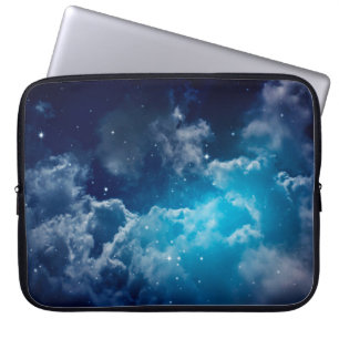 Housse Pour Ordinateur Portable Espace ciel nocturne avec nuage et étoile, nuit, b