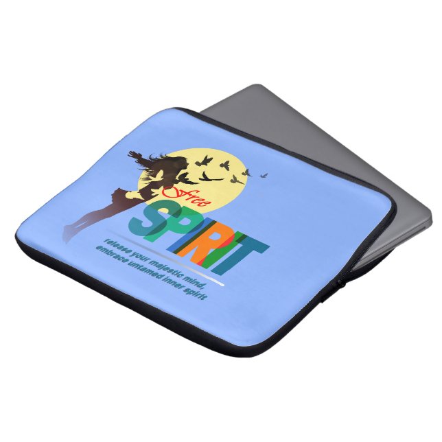 Housse Pour Ordinateur Portable Esprit libre | 13 pouces (Devant haut)