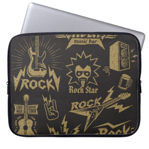 Housse Pour Ordinateur Portable Essence de musique rock énergique