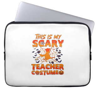 Housse Pour Ordinateur Portable Est Costume d'enseignant effrayant Halloween Sorci