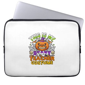 Housse Pour Ordinateur Portable Est Costume d'enseignant effrayant Haloween Sorciè