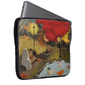 Housse Pour Ordinateur Portable Étang aux canards - Automne (Devant droit)