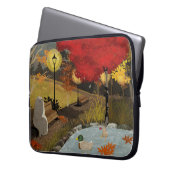 Housse Pour Ordinateur Portable Étang aux canards - Automne (devant gauche)
