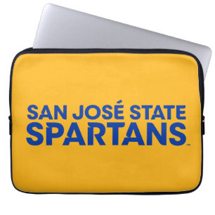 Housse Pour Ordinateur Portable État Spartans Wordmark de San Jose