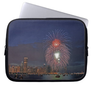 Housse Pour Ordinateur Portable États-Unis, Illinois, Chicago, feux d'artifice du