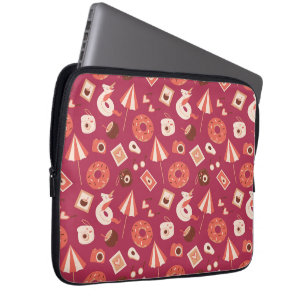 Housse Pour Ordinateur Portable Été Stuff Maroon Arrière - plan