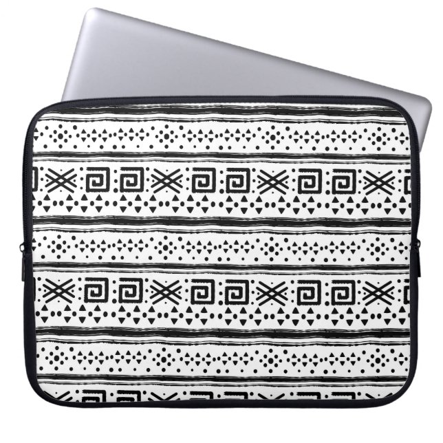 Housse Pour Ordinateur Portable Ethnic Boho Tribal Art Print (Devant)