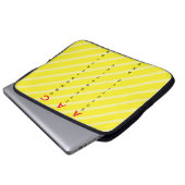 Housse Pour Ordinateur Portable étiquette AAC jaune (Devant bas)