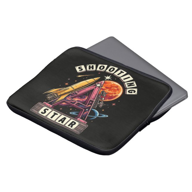 Housse Pour Ordinateur Portable Etoile Filante Espace (Devant haut)