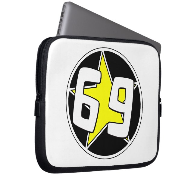 Housse Pour Ordinateur Portable Étoile jaune 69  (Devant droit)