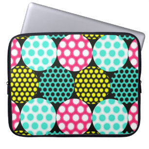 Housse Pour Ordinateur Portable étoiles cerne un motif continu dans les pop multic