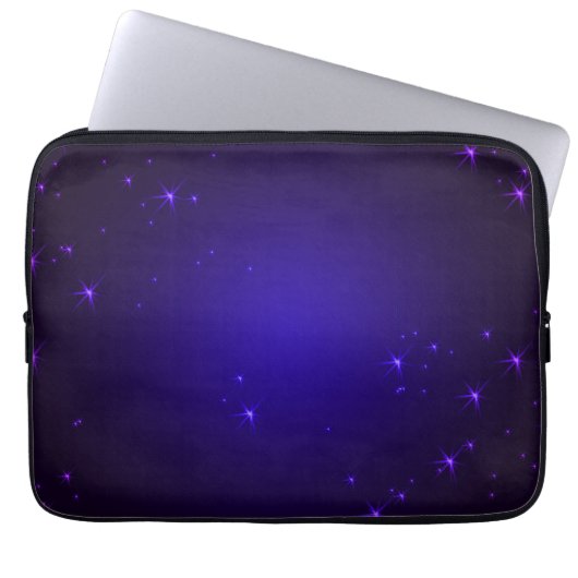 Housse Pour Ordinateur Portable Étoiles violettes (Devant)