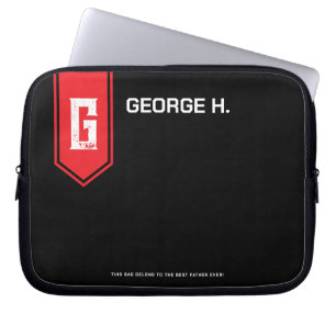 Housse Pour Ordinateur Portable Étui de laptop noir rouge pour homme
