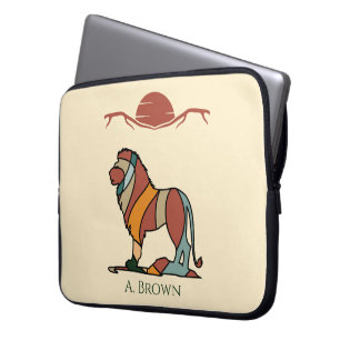 Housse Pour Ordinateur Portable Étui pour ordinateur portable à monogramme de lion