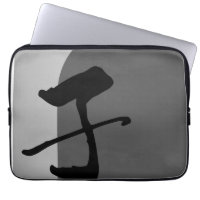 Étui pour ordinateur portable avec caractère Kanji