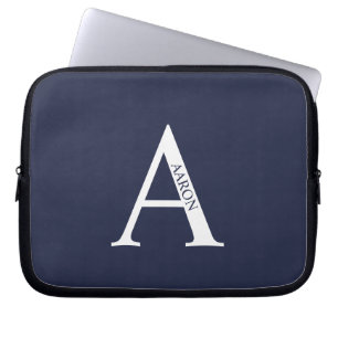 Housse Pour Ordinateur Portable Étui pour ordinateur portable avec monogramme et n