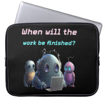 Étui pour ordinateur portable drôles de robots - L