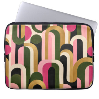 Housse Pour Ordinateur Portable Étui pour ordinateur portable en or rose Art Déco