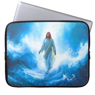 Housse Pour Ordinateur Portable Étui/Protecteur d'ordinateur portable Jésus marcha