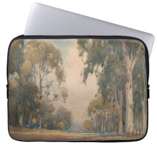 Housse Pour Ordinateur Portable Eucalyptus (1922) - Délicat Aquarelle Botanique