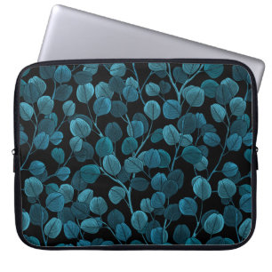 Housse Pour Ordinateur Portable Eucalyptus en bleu