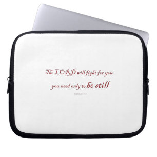Housse Pour Ordinateur Portable Exodus 14:14, le LORD veut combattre pour toi,