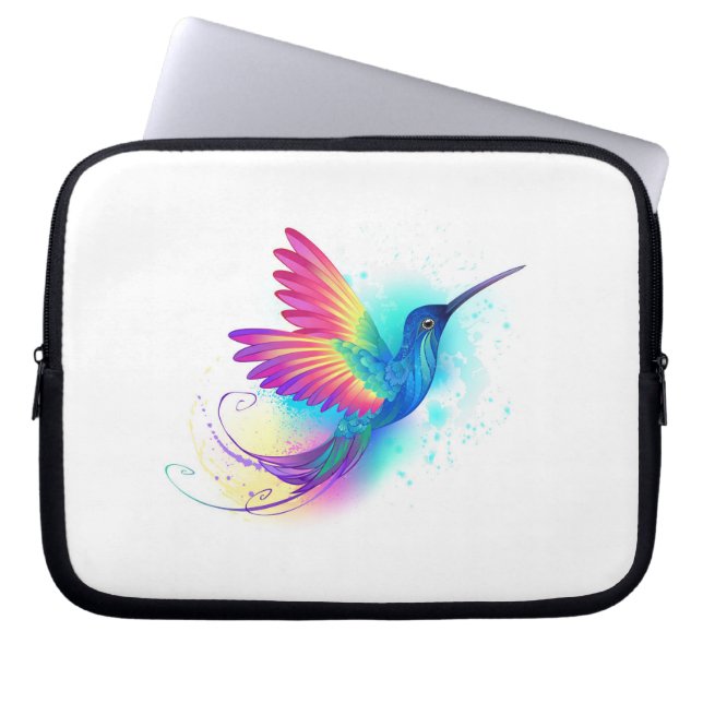 Housse Pour Ordinateur Portable Exotic Rainbow Hummingbird (Devant)
