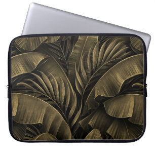 Housse Pour Ordinateur Portable Exotique tropicale : Grunge Golden Nature