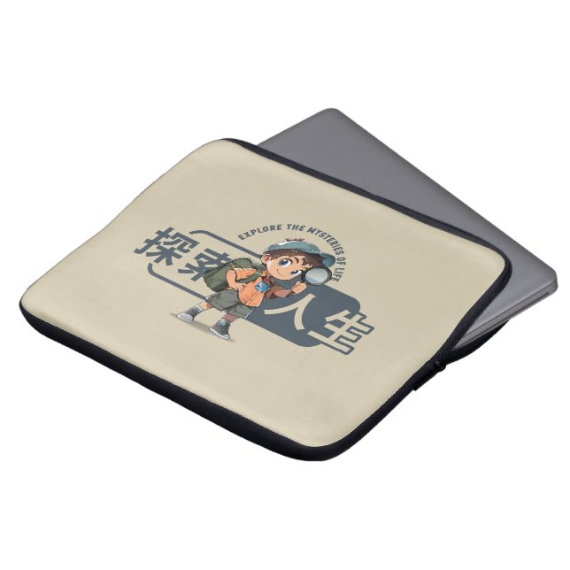 Housse Pour Ordinateur Portable Explorez la vie | 13" (Devant haut)