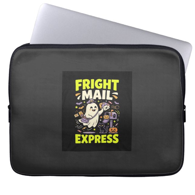 Housse Pour Ordinateur Portable Express Courrier d'Effroi d'Halloween (Devant)