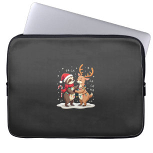 Housse Pour Ordinateur Portable Fa La La Lama Illuminations de Noël Paresseux à Ch