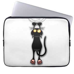 Housse Pour Ordinateur Portable Fabric de Cat funny