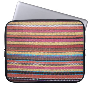 Housse Pour Ordinateur Portable Fabric Stripes Pattern colored I + your ideas