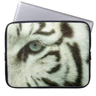 HOUSSE POUR ORDINATEUR PORTABLE FACE DU TIGRE BLANC