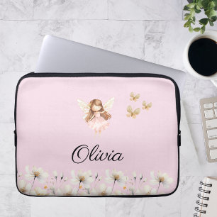 Housse Pour Ordinateur Portable Fairy Cute Garden Enchanted Nom personnalisé