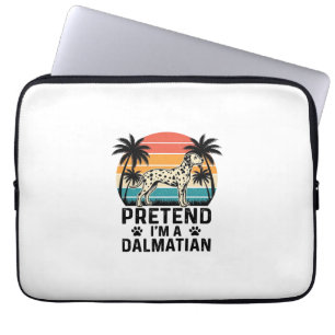Housse Pour Ordinateur Portable Fais comme si j'étais un dalmatien vintage