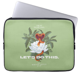 Housse Pour Ordinateur Portable "Faisons ça" Cobra - Le Lotus Blanc