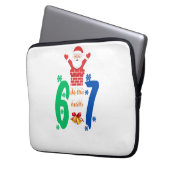 Housse Pour Ordinateur Portable Faites Le Calcul 67 Meme Noël (devant gauche)