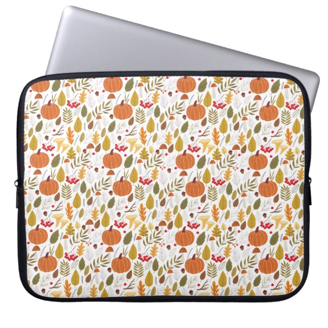 Housse Pour Ordinateur Portable Fall Pumpkin Pattern (Devant)