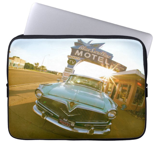 Housse Pour Ordinateur Portable Famous Blue Swallow Motel on Route 66 (Devant)