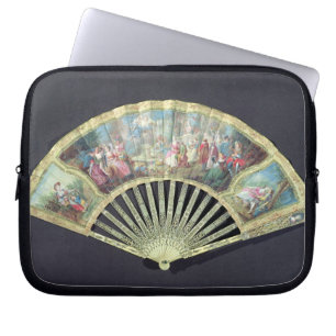 Housse Pour Ordinateur Portable Fan de cour, Français, XVIIIème siècle (ivoire