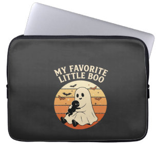 Housse Pour Ordinateur Portable Fantôme de bébé Halloween Little Boo préféré Rétro