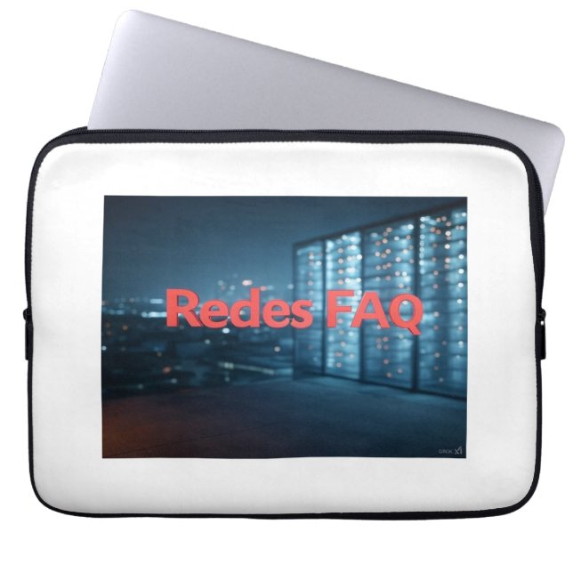 Housse Pour Ordinateur Portable FAQ Redes (Devant)