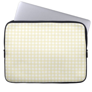 Housse Pour Ordinateur Portable Faye et Lauren Lemon En vichy jaune