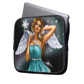 Housse Pour Ordinateur Portable Fée ailée d'hiver (devant gauche)