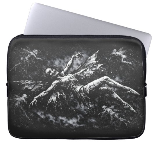 Housse Pour Ordinateur Portable Fée morte par BurnsInHell (Devant)