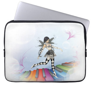 Housse Pour Ordinateur Portable Féerie clavier musical Vignette